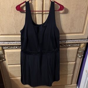 Black Pleated Skirt Active Dress